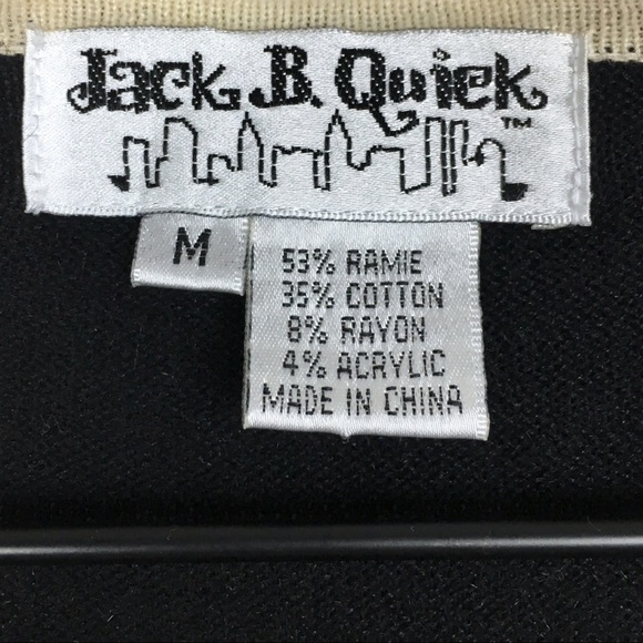 VINTAGE Cardigan Sweater Jack B Quick Animals Beaded Jungle Theme Size Medium - Picture 14 of 15